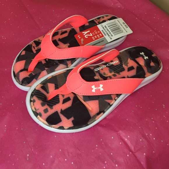 Under Armour Girls Marabella Alpha VI Flip Flops 2 - Picture 2 of 6